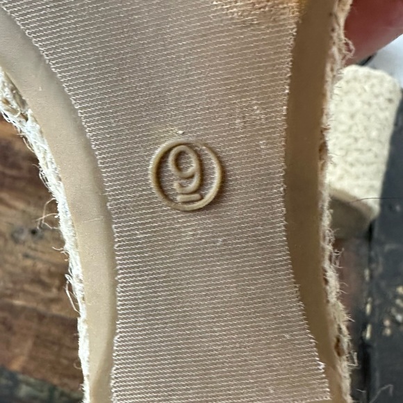 Lulus Esme Black Lace Up Espadrille Wedges Heels Size 9 - Picture 9 of 9